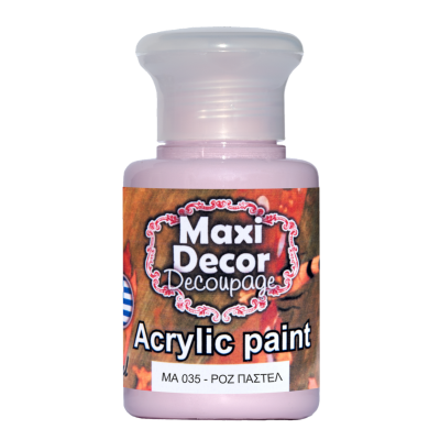 Ακρυλικό Χρώμα 60ml Maxi Decor Ροζ Παστέλ MA035_MA035060